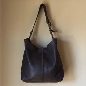 Lucky Brand Cowhide Leather Large Hobo Tote Bag